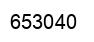 Number 653040 black image