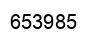 Number 653985 black image