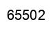 Number 65502 black image