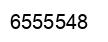 Number 6555548 black image