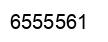 Number 6555561 black image