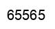 Number 65565 black image