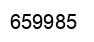 Número 659985 imagen negro
