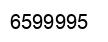 Número 6599995 imagen negro