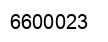 Number 6600023 black image