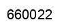 Number 660022 black image