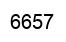 Number 6657 black image