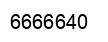 Número 6666640 imagen negro