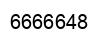 Number 6666648 black image