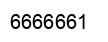 Número 6666661 imagen negro