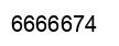 Número 6666674 imagen negro