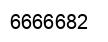 Number 6666682 black image