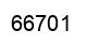 Number 66701 black image