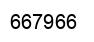 Number 667966 black image
