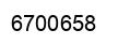 Number 6700658 black image