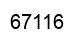 Number 67116 black image