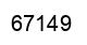 Number 67149 black image