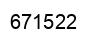 Number 671522 black image