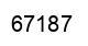 Number 67187 black image