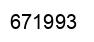 Number 671993 black image