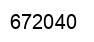 Number 672040 black image