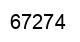 Number 67274 black image