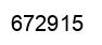 Number 672915 black image
