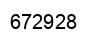 Number 672928 black image