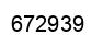 Number 672939 black image