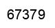 Number 67379 black image