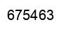 Number 675463 black image