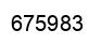 Number 675983 black image