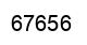 Number 67656 black image