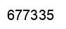 Number 677335 black image