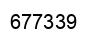 Number 677339 black image