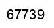 Number 67739 black image