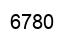 Número 6780 imagen negro