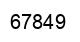 Number 67849 black image