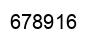 Number 678916 black image