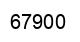Number 67900 black image