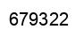 Number 679322 black image