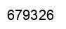 Number 679326 black image