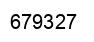 Number 679327 black image