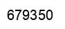 Number 679350 black image