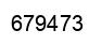 Number 679473 black image