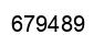 Number 679489 black image