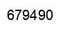 Number 679490 black image