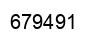 Number 679491 black image