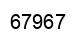 Number 67967 black image