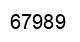 Número 67989 imagen negro